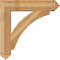 Ekena Millwork Thorton Arts & Crafts Rough Sawn Bracket, Western Red Cedar, 6"W x 34"D x 34"H BKT06X34X34THR03RWR - alternate 2